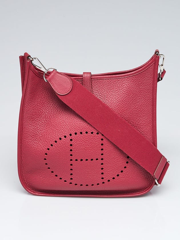 Hermes Ruby Clemence Leather Evelyne 29 III Bag