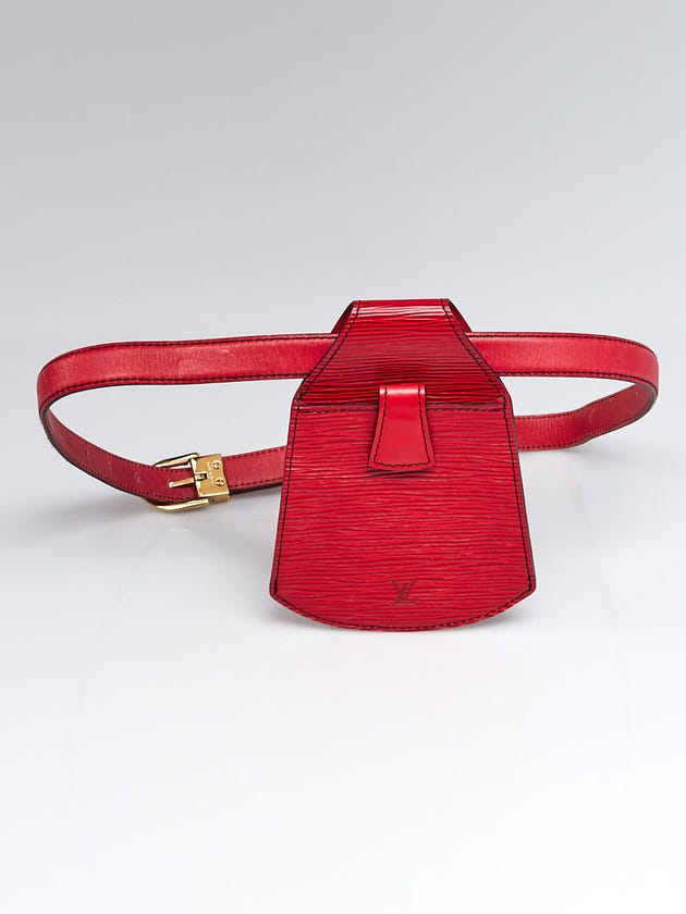 Louis Vuitton Red Epi Leather Sherwood Belt Bum Bag