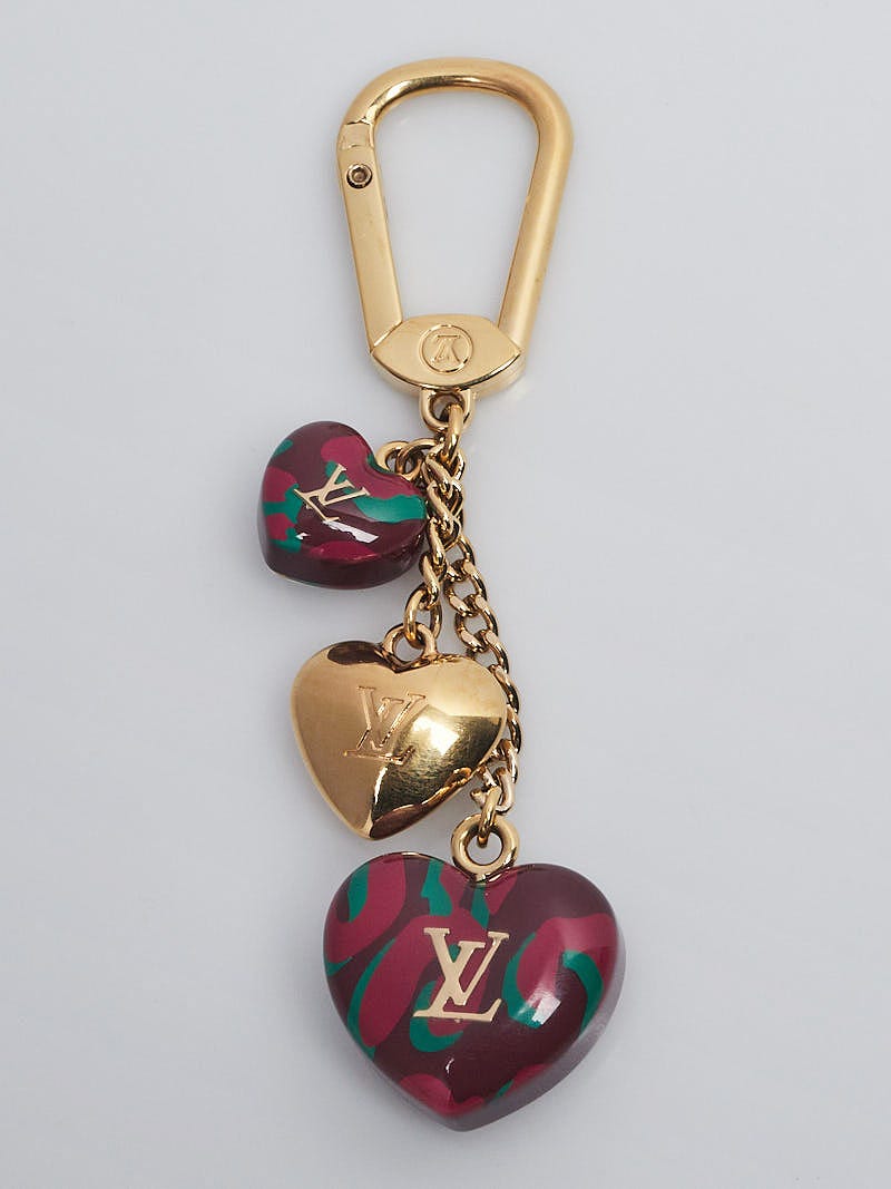 Louis Vuitton Rouge Fauviste Leopard Stephen Sprouse Heart Couer Key Holder  and Bag Charm - Yoogi's Closet