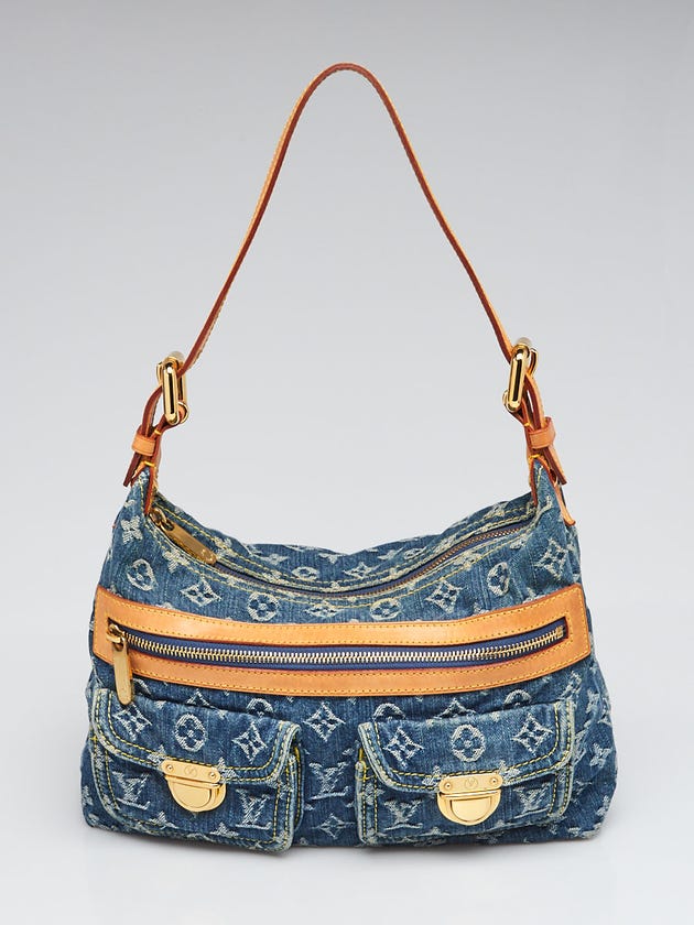 Louis Vuitton Blue Denim Monogram Denim Baggy PM Bag