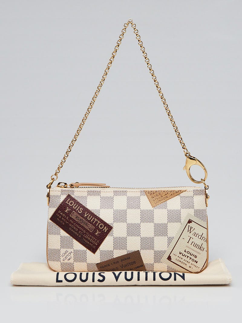 Louis Vuitton Damier Azur Canvas Accessories Pochette Bag - Yoogi's Closet