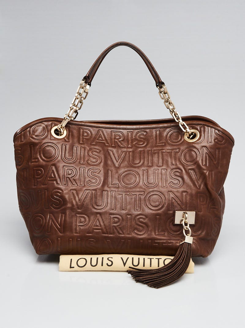 Louis Vuitton Limited Edition Chocolate Leather Paris Souple