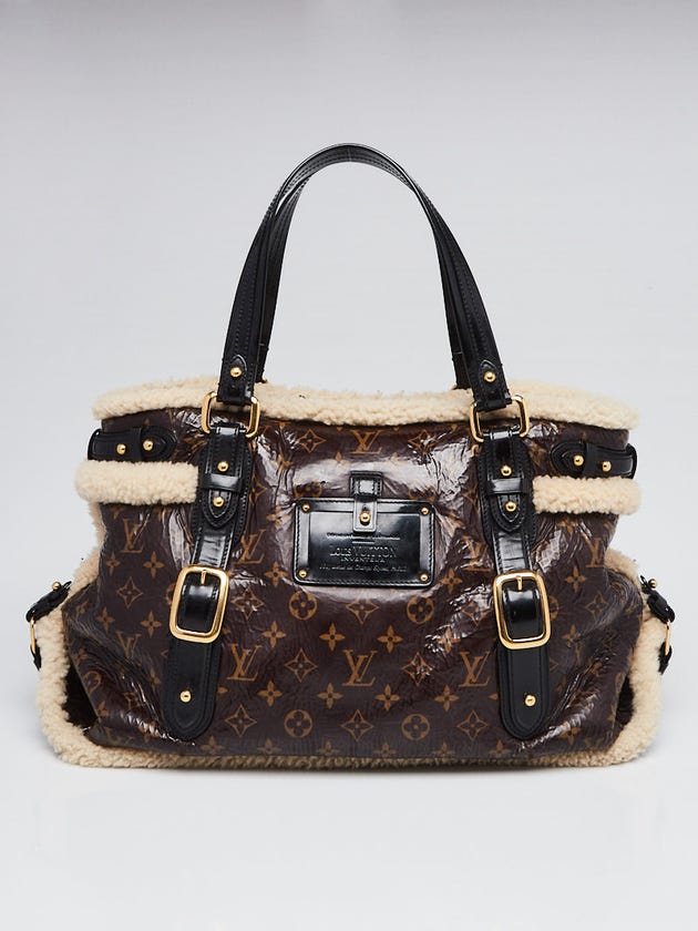 Louis Vuitton Limited Edition Monogram Shearling Thunder Bag