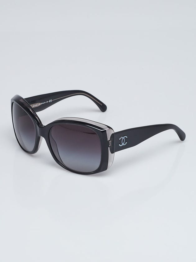 Chanel Black Frame Gradient Tint CC Logo Sunglasses-5227-H