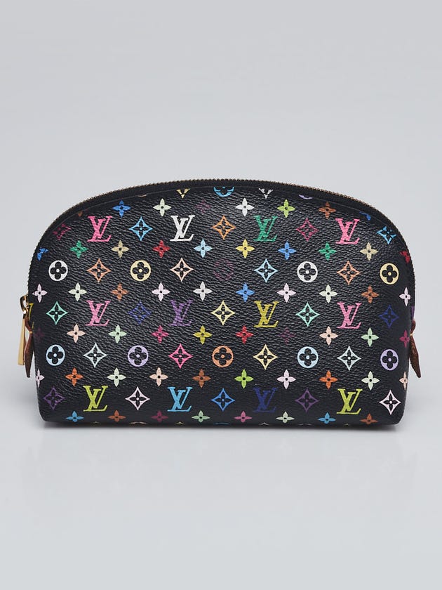 Louis Vuitton Black Monogram Multicolor Grenade Cosmetic Case
