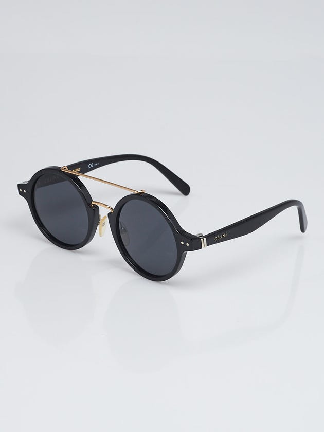 Celine Black Acetate Frame Round Tinted Sunglasses - 41442/F/S