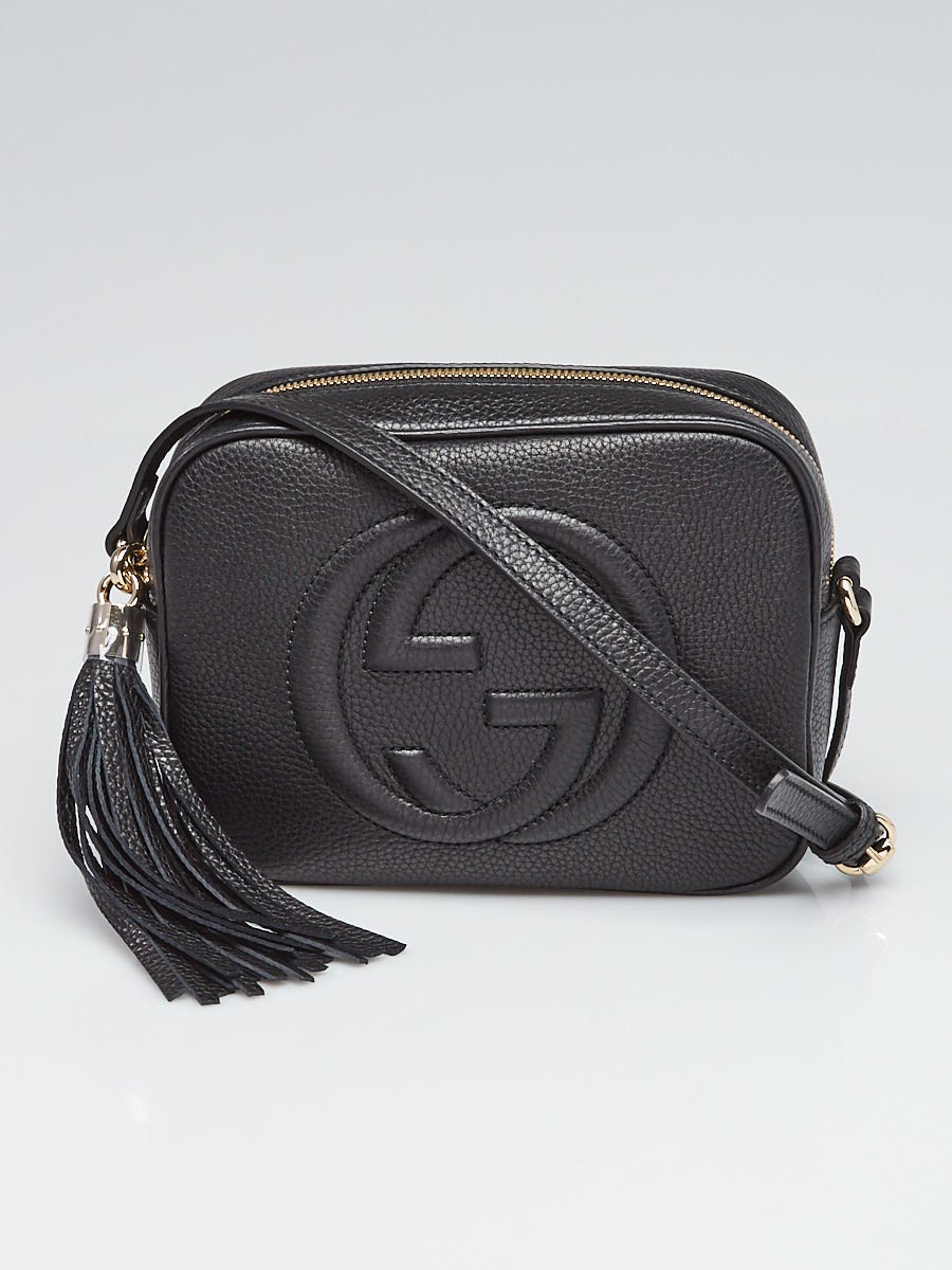 Gucci Black Pebbled Leather Soho Disco Bag - Yoogi's Closet