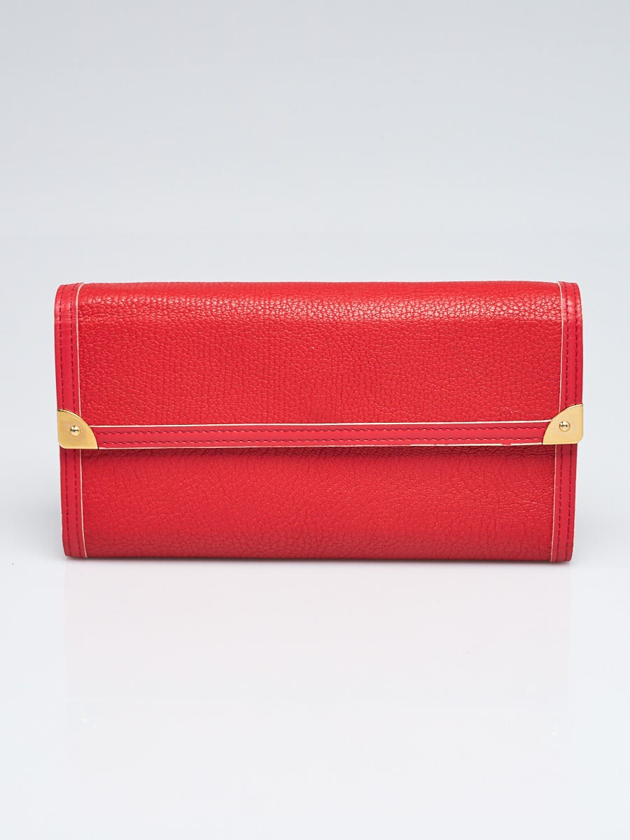 Louis Vuitton Geranium Suhali Leather Porte-Tresor International Wallet -  Yoogi's Closet