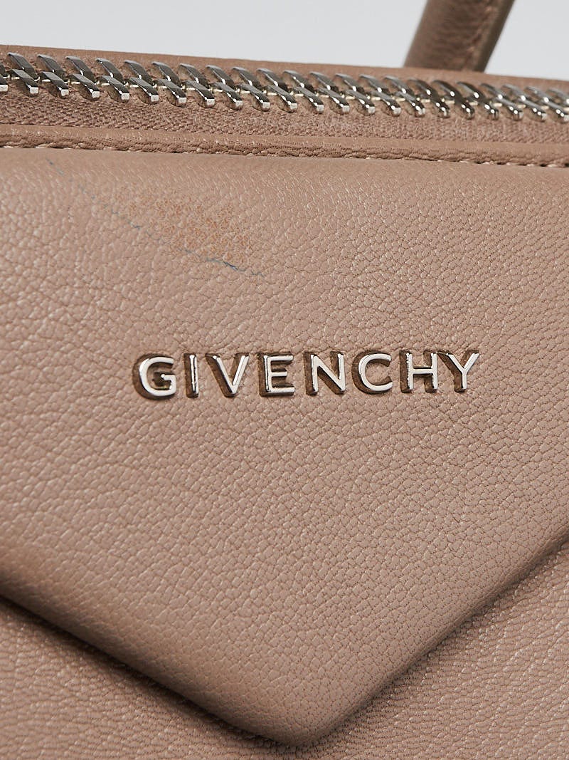 Givenchy Antigona Tote Sugar Goatskin Medium Nude in Leather with  Silver-Tone - US