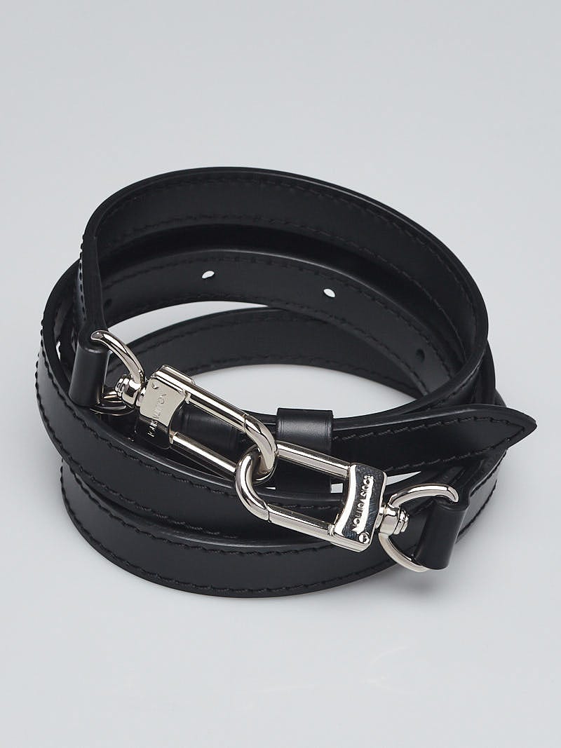 Black louis vuitton shoulder strap Clearance