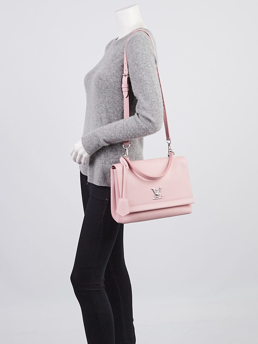 Louis Vuitton Rose Ballerine Calfskin Leather Lockme II Bag - Yoogi's Closet