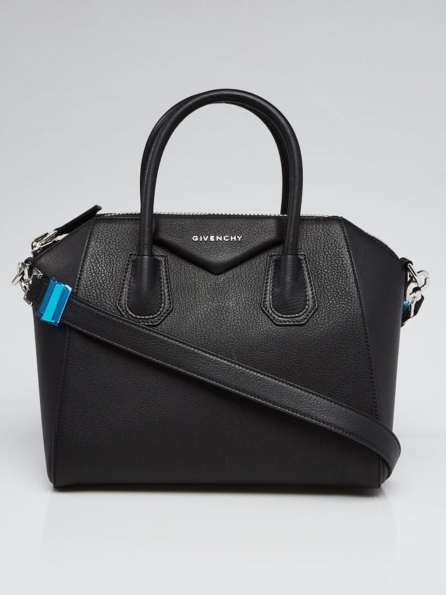Givenchy Black Sugar Goatskin Leather Small Antigona Bag