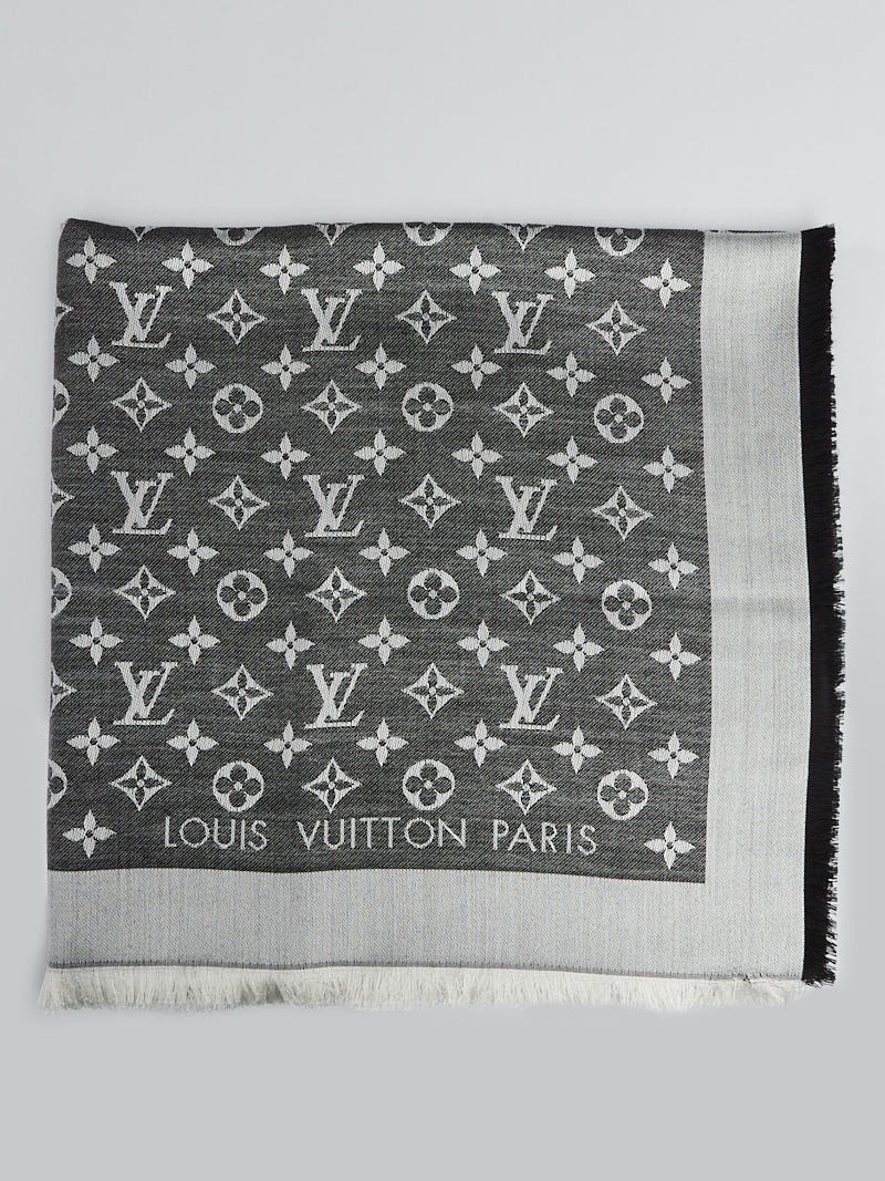 Louis Vuitton Shawl Black Monogram Denim