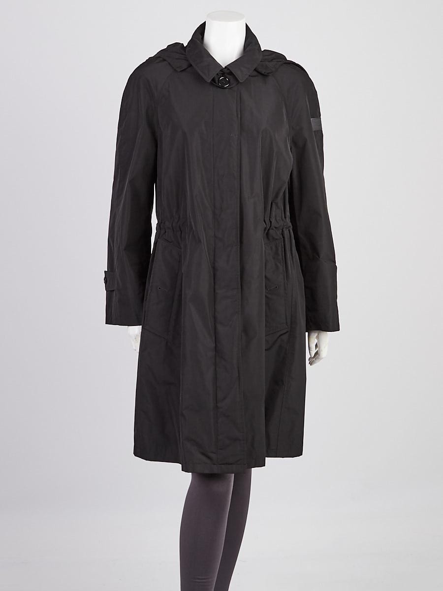 Burberry black cheap rain jacket