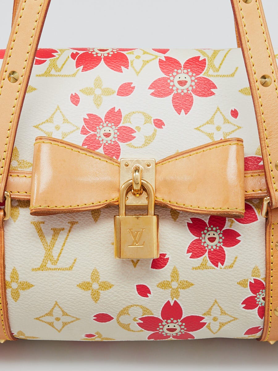 Louis Vuitton Limited Edition Red Cherry Blossom Monogram Canvas