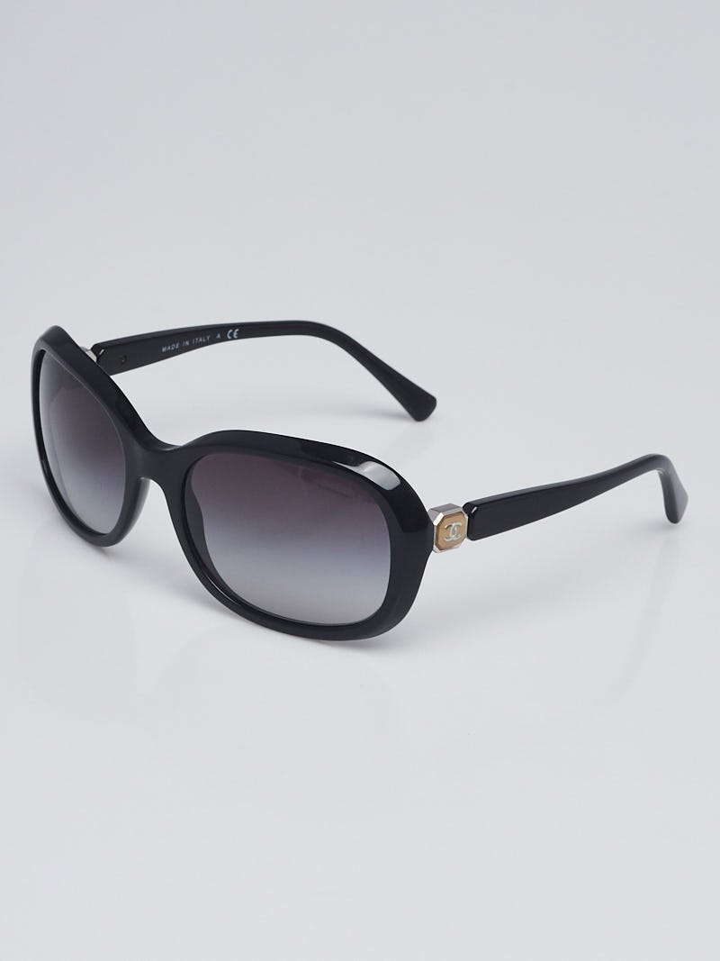 Chanel Black Acetate Frame Sunglasses - 5286 - Yoogi's Closet
