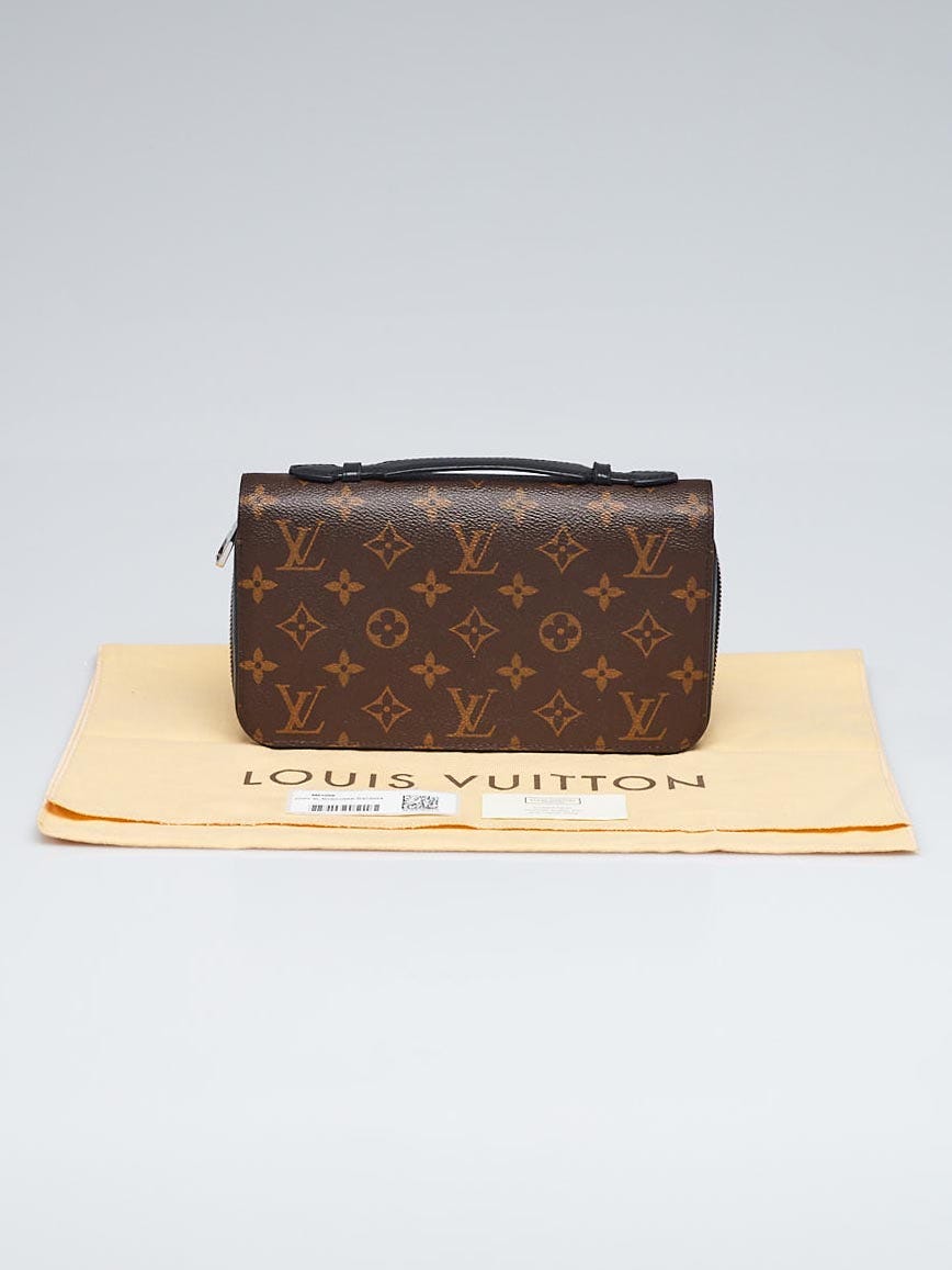 Louis Vuitton Zippy Wallet Monogram Macassar XL Brown in Canvas/Calfskin  with Silver-tone - GB