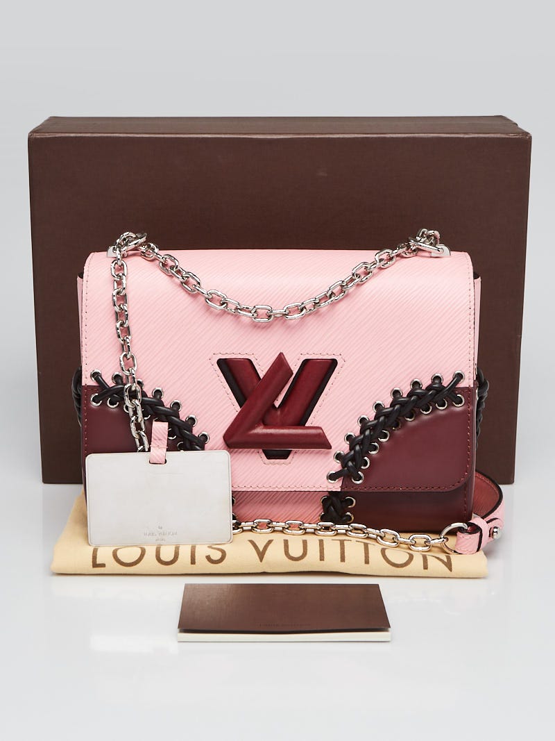 Louis Vuitton Black Epi Leather Braid Work Twist MM Bag