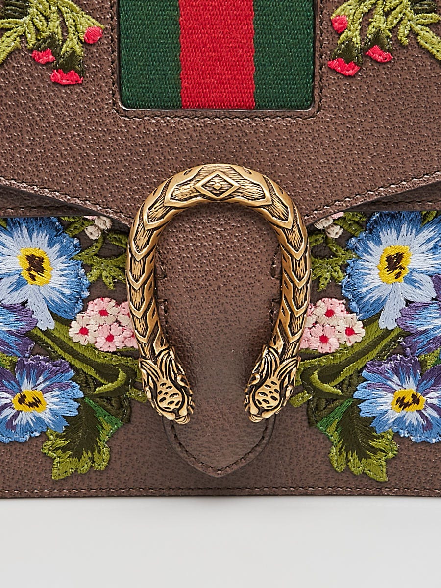 Gucci Dionysus Small Embroidered Floral Satchel Bag