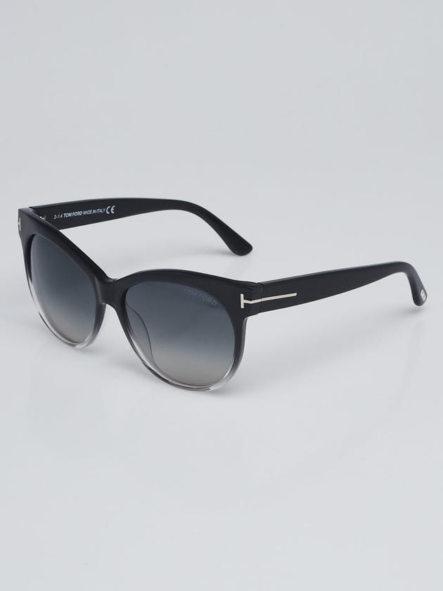 Tom Ford Black Acetate Frame Gradient Tint Saskia Sunglasses-TF330