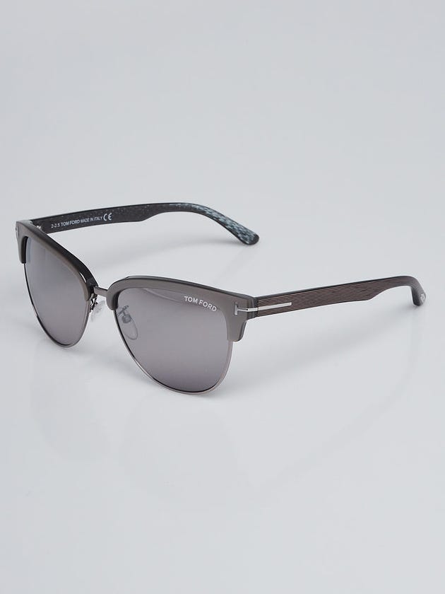 Tom Ford Grey Acetate Frame Cat-Eye Fany Sunglasses - TF368