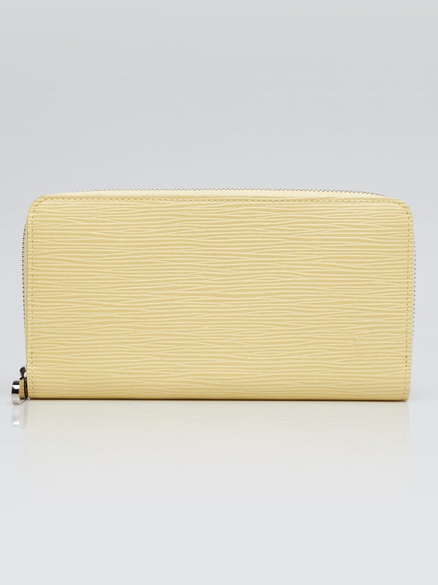 Louis Vuitton Summer Jaune Pale Epi Leather Zippy Wallet