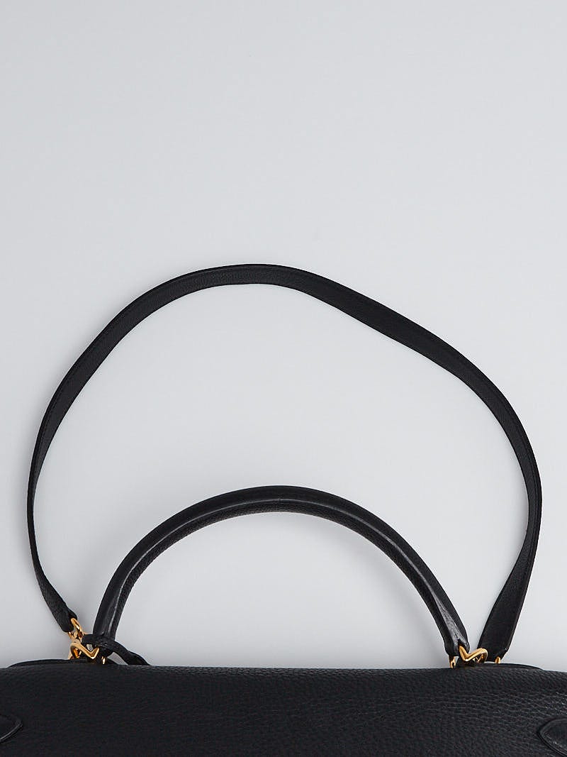 Black Retourne Kelly 40cm in Togo Leather with Gold Hardware, 2008