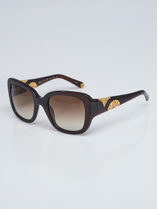 Louis Vuitton Brown Speckling Acetate Frame Iris PM Sunglasses-Z0681W