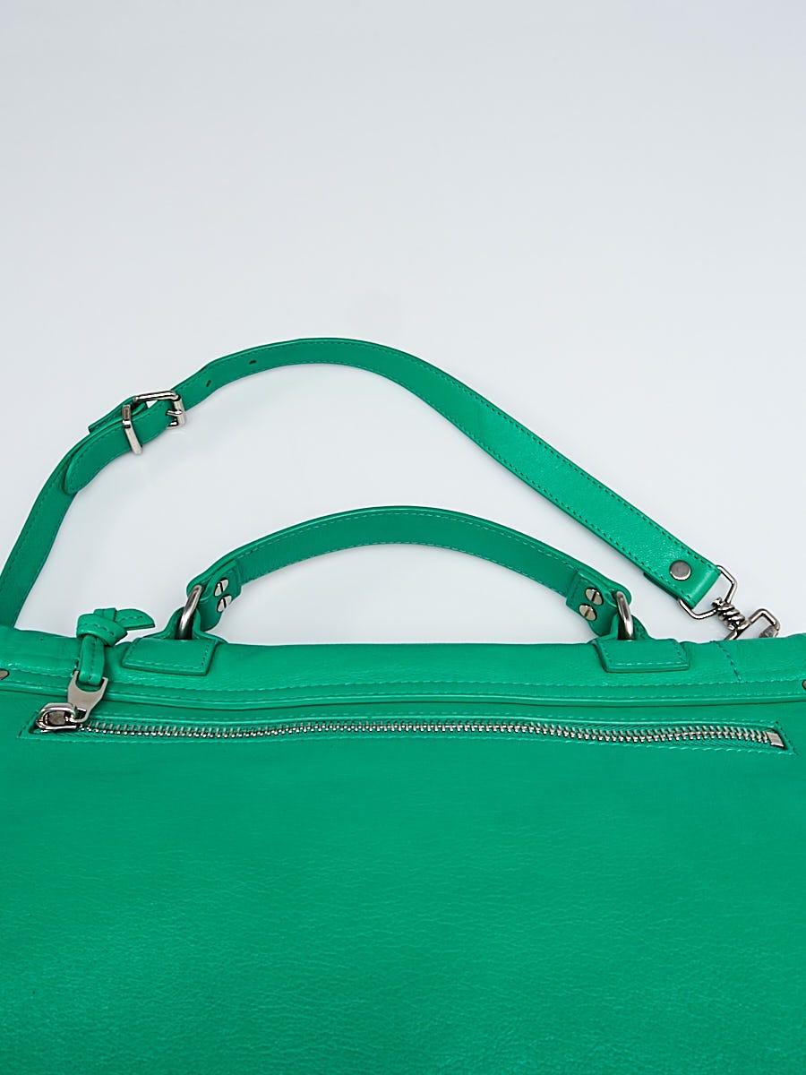 Proenza Schouler Green Leather Medium PS1 Satchel Bag | Yoogi's Closet