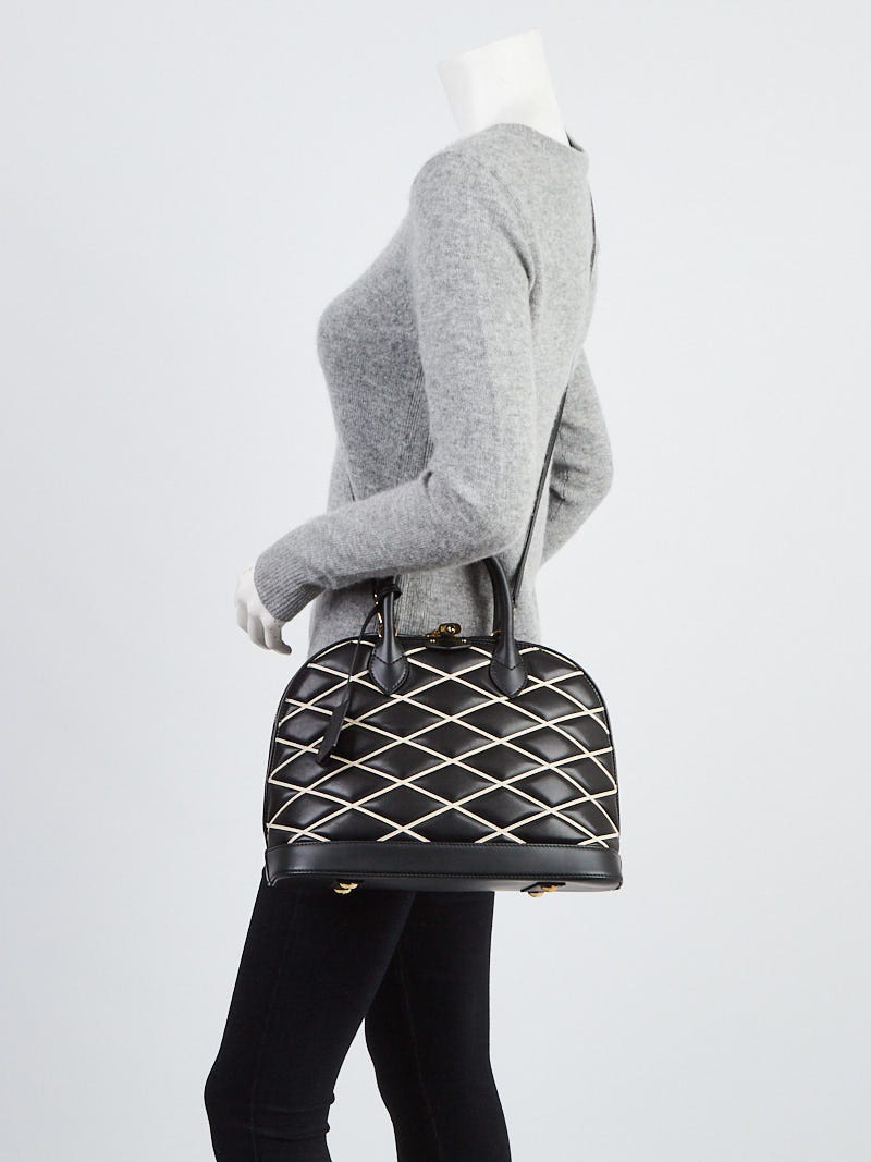 Louis Vuitton Black Alma Malletage PM Leather ref.882304 - Joli Closet