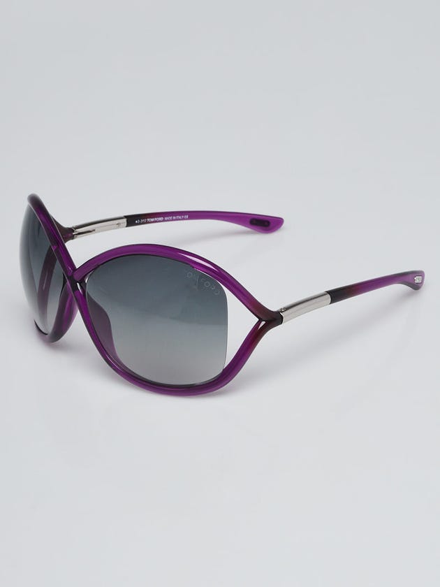 Tom Ford Purple Frame Tinted Whitney Sunglasses- TF9