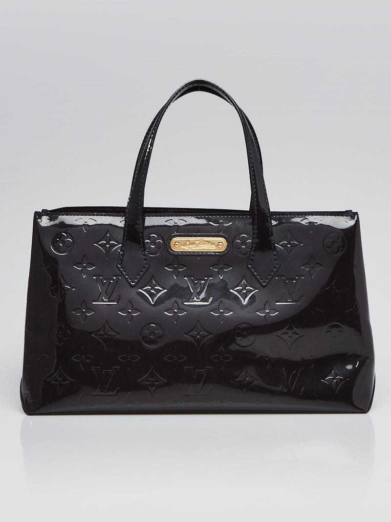 Louis Vuitton Bleu Infini Monogram Vernis Wilshire MM Bag Louis