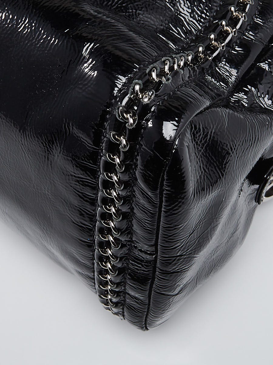 Chanel Black Matte Leather Large Luxe Ligne Bowler Bag Chanel