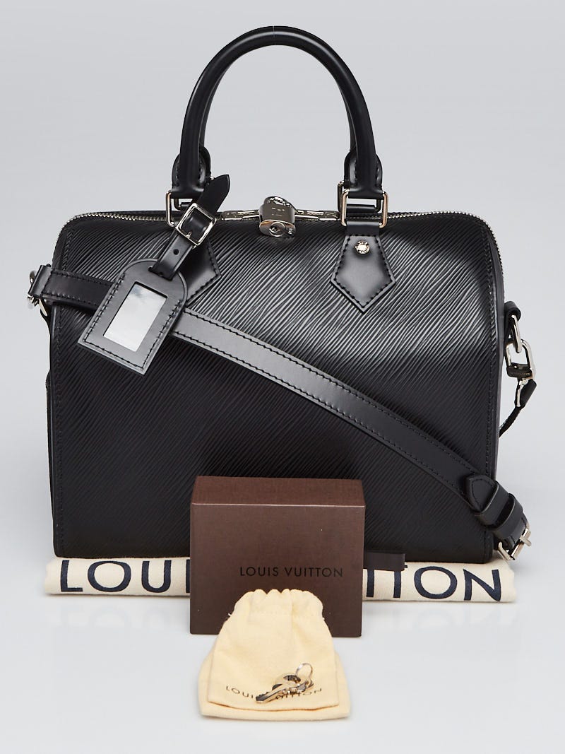 Louis Vuitton Black Epi Leather Speedy Bandouliere 25 Bag - Yoogi's Closet