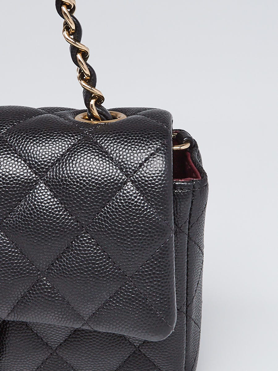 Chanel Black Quilted Caviar Leather Classic New Mini Flap Bag - Yoogi's  Closet