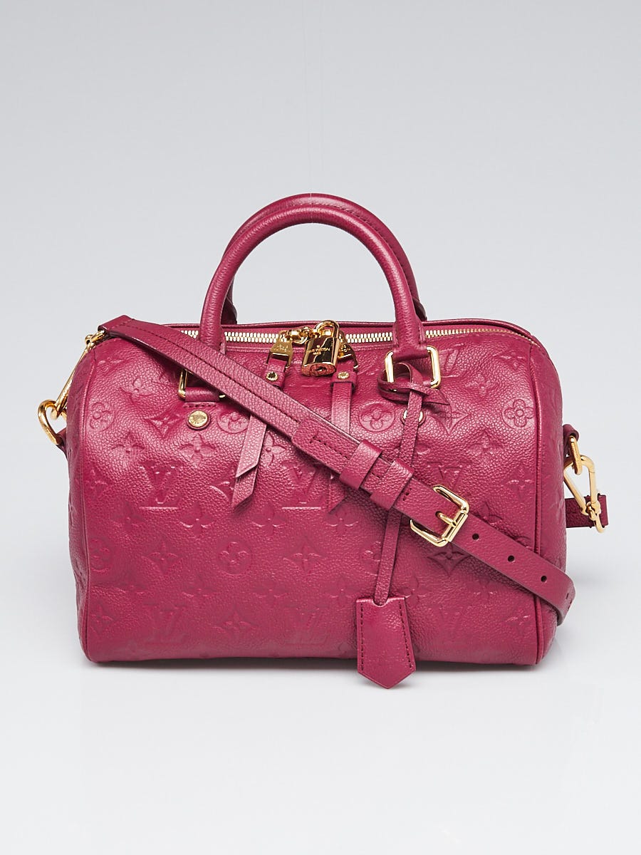 Louis Vuitton Red/Pink fushia Monogram Empreinte Leather Twice