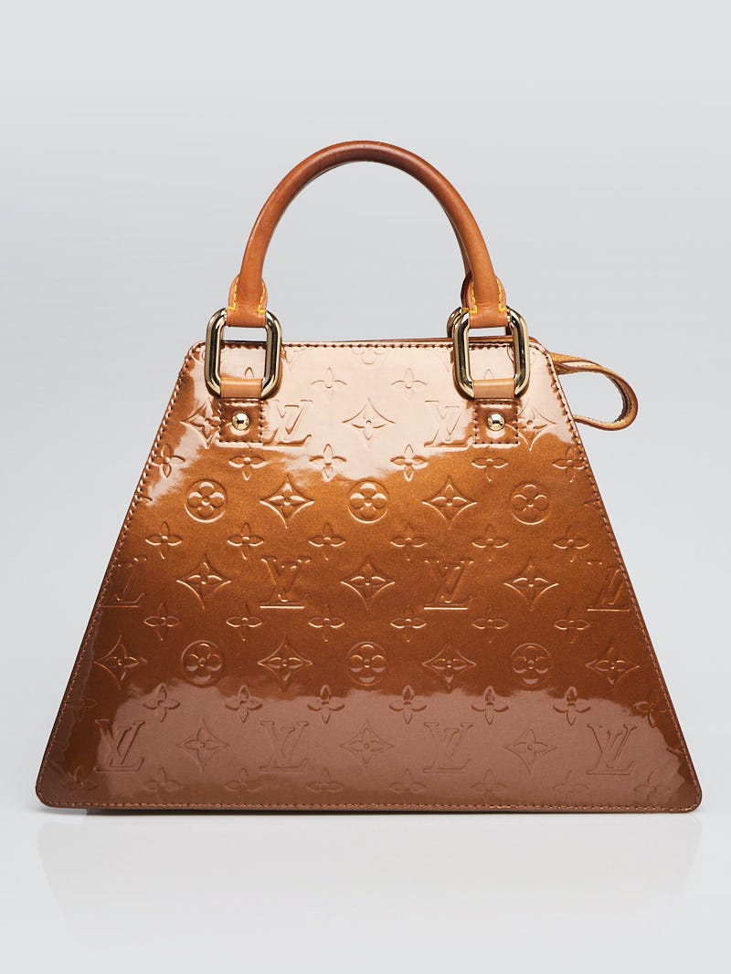 Louis Vuitton Forsyth Handbag Monogram Vernis GM Orange Brown