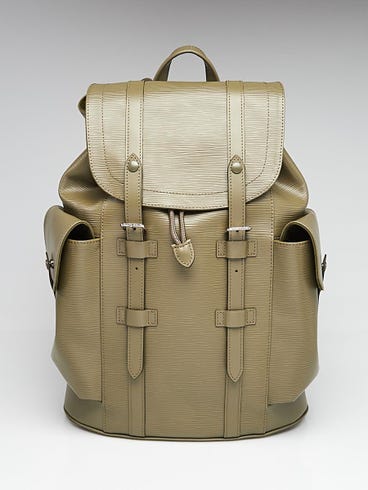 louis vuitton christopher backpack green Damier Pop MM 1773029 FASHIONPHILE Louis Vuitton Khaki Green Epi