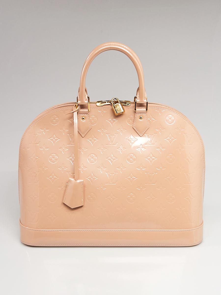 Louis Vuitton Rose Florentine Monogram Vernis Alma GM Bag