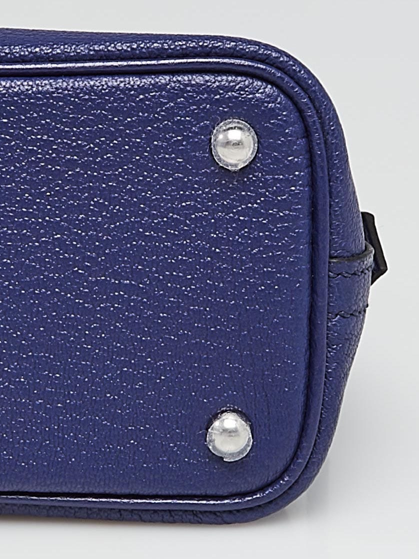 Hermes Mini Bolide Bag Blue Electric Chevre Palladium Hardware