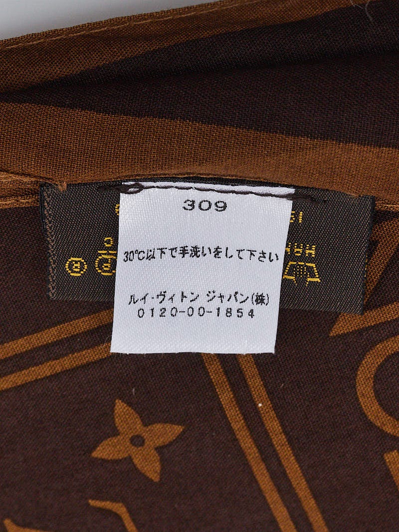 Supreme x Louis Vuitton Scarf Bandana Monogram Brown 100% Authentic