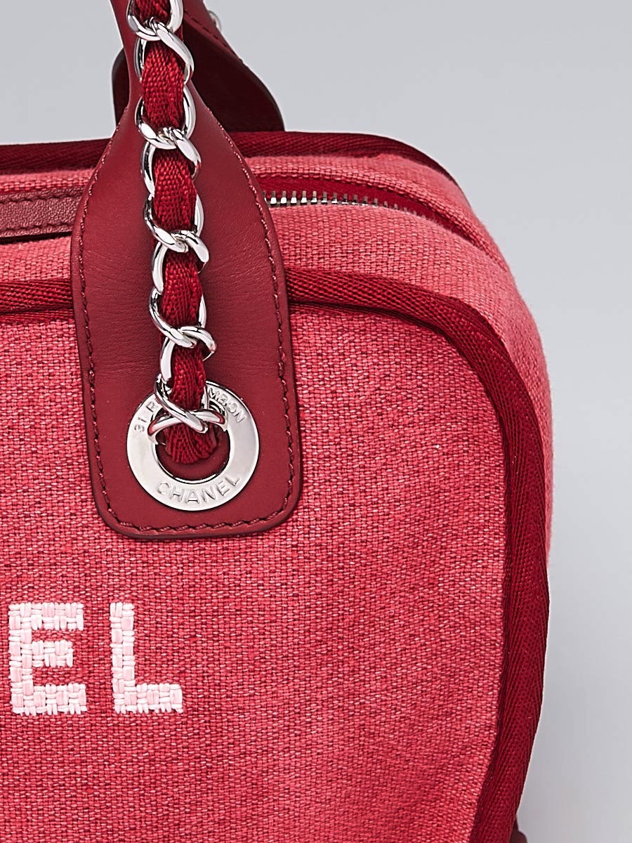 Chanel Deauville Bowling Bag Canvas Small at 1stDibs