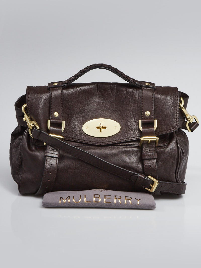 Mulberry leather satchel on sale