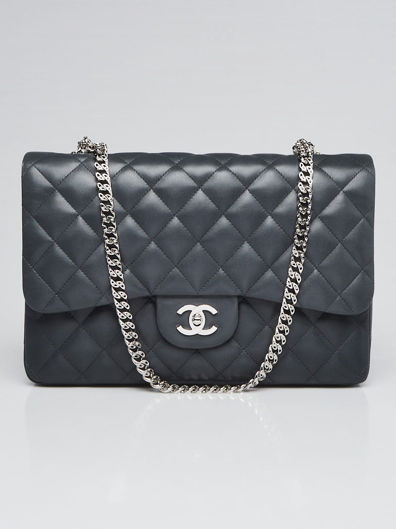 Chanel Grey Quilted Caviar Leather`Chain Top Handle Bag Chanel | The Luxury  Closet