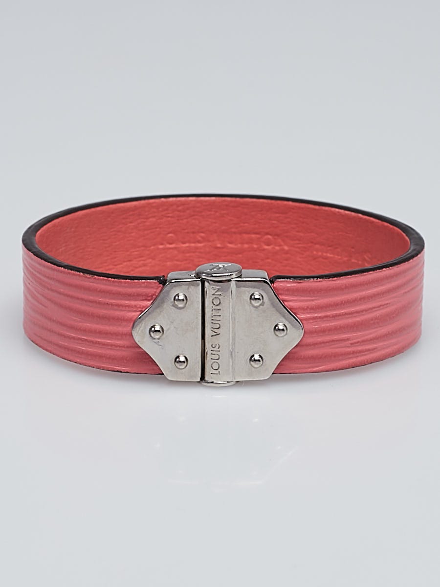 Louis Vuitton Red Epi Leather Spirit Bracelet 17 Louis Vuitton