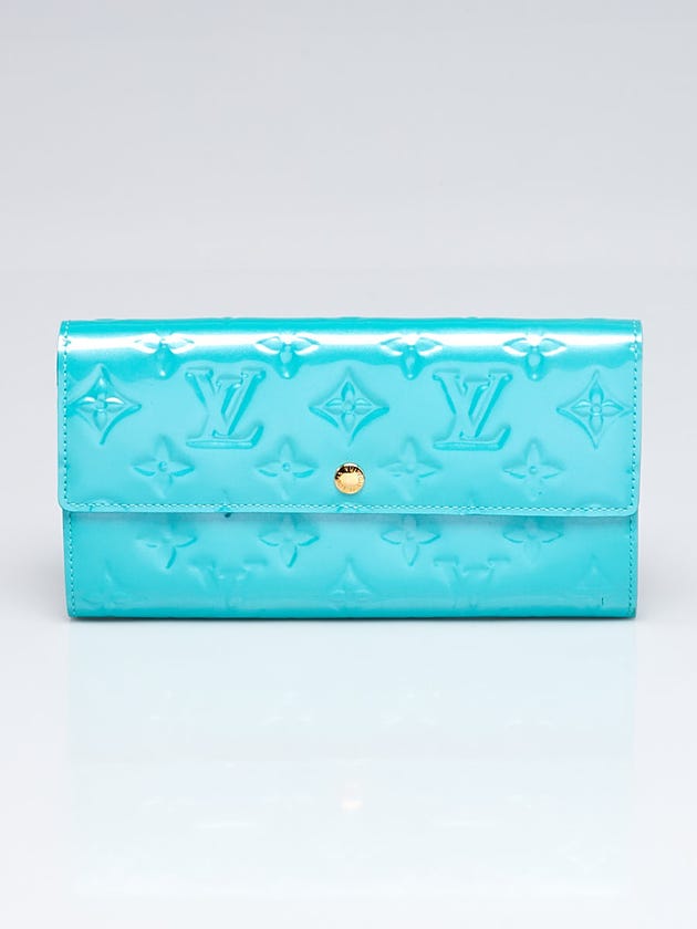Louis Vuitton Lagon Monogram Vernis Sarah Wallet