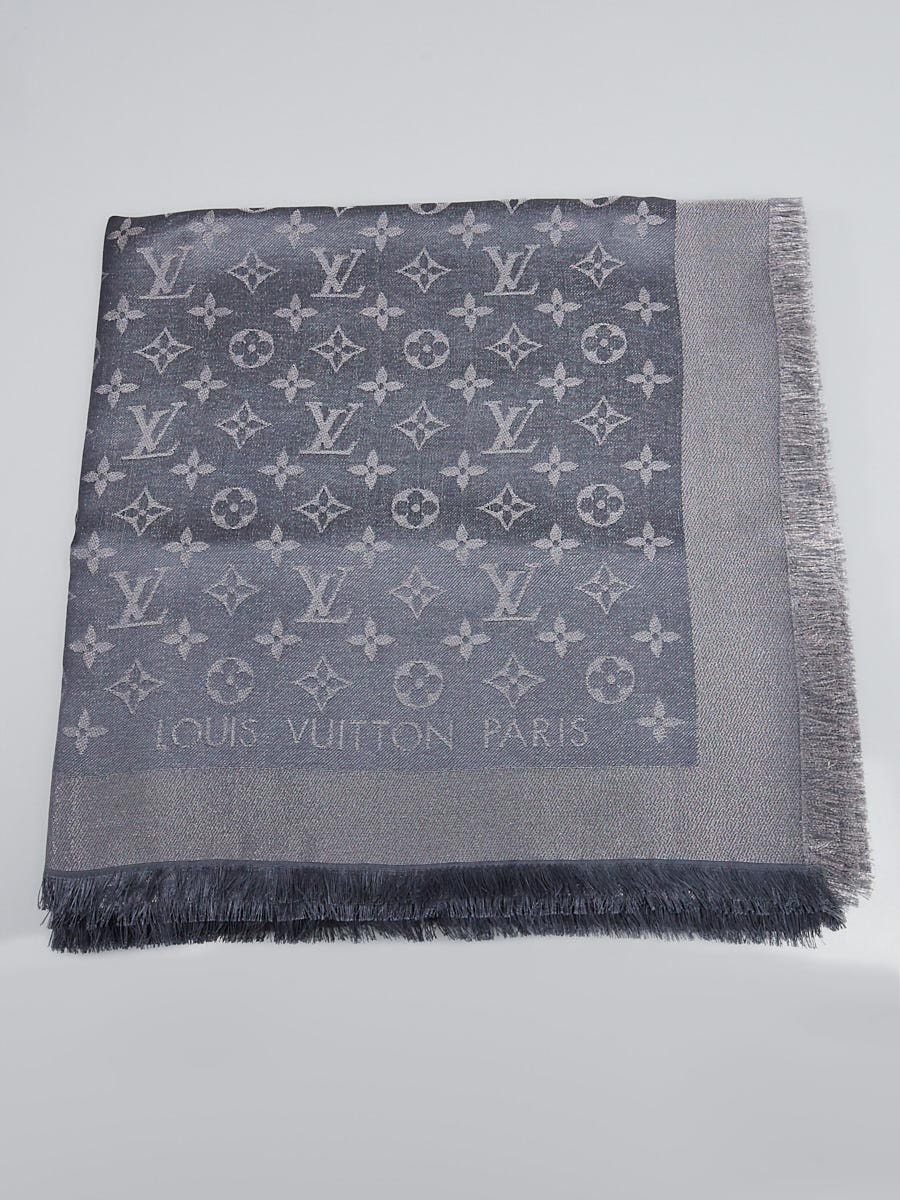 Louis Vuitton Gray Monogram Shine Shawl