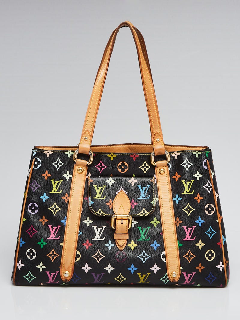 Louis Vuitton Black Monogram Multicolor Aurelia Shoulder Bag