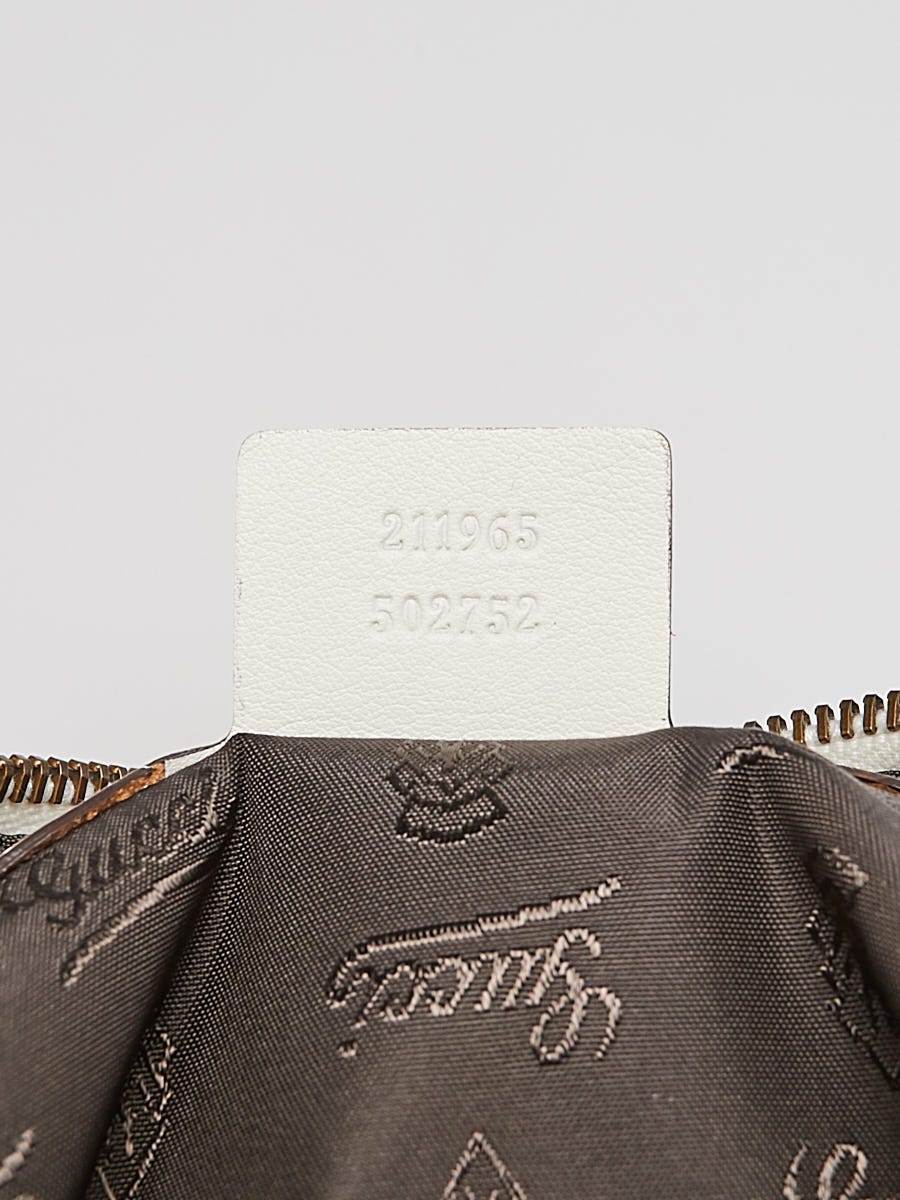 Gucci White Leather Babouska Heart Hobo Bag | Yoogi's Closet