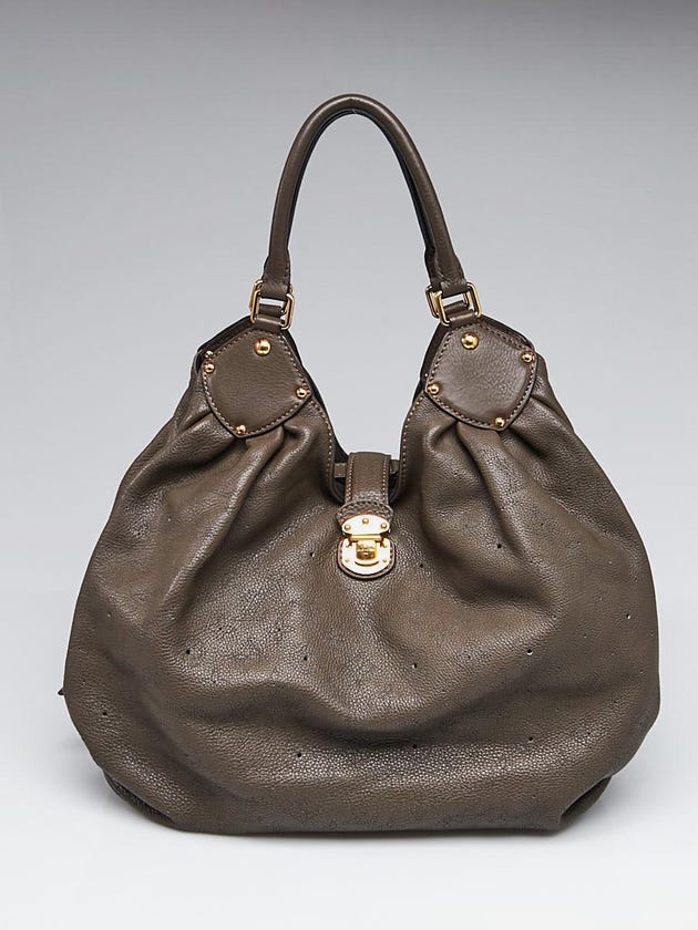 Louis Vuitton Gris Pearl Monogram Mahina Leather XL Bag